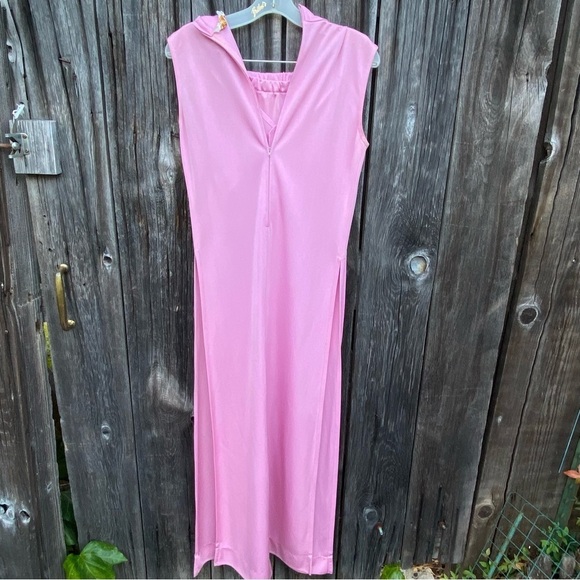 Vintage Rina California Maxi Dress Lilac color with matching Hot Pants Size S - Picture 4 of 14